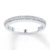 Diamond Anniversary Ring 1/4 Ct Tw Round-cut Sterling Silver