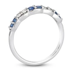 Le Vian Sapphire & Diamond Stacking Ring 1/6 Ct Tw Diamonds 14K Vanilla Gold -Vrai shop V 135359103 2 800