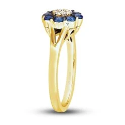Le Vian Diamond & Sapphire Ring 1/20 Ct Tw Diamonds 14K Honey Gold -Vrai shop V 135362604 3 800