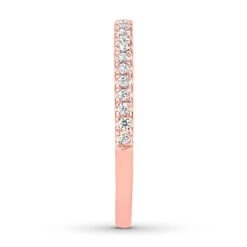 Diamond Wedding Band 1/6 Carat Tw 10K Rose Gold -Vrai shop V 140562822 2 800