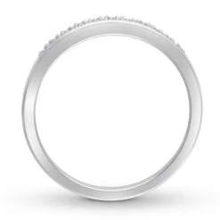 Diamond Wedding Band 1/20 Ct Tw 10K White Gold -Vrai shop V 140643026 2 800