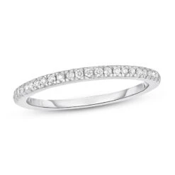 Diamond Wedding Band 1/6 Ct Tw 14K White Gold