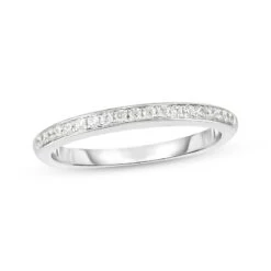 Diamond Wedding Band 1/6 Ct Tw Round-cut 14K White Gold
