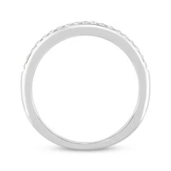 Diamond Wedding Band 1/6 Ct Tw Round-cut 14K White Gold -Vrai shop V 140959026 2 800