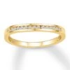 Diamond Wedding Band 1/8 Ct Tw Round-cut 10K Yellow Gold
