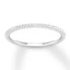 Diamond Wedding Band 1/10 Ct Tw Round-cut 10K White Gold