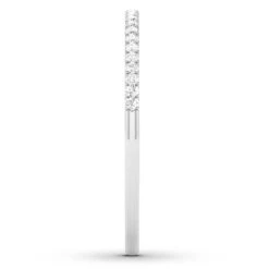 Diamond Wedding Band 1/10 Ct Tw Round-cut 10K White Gold -Vrai shop V 141045625 2 800