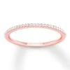 Diamond Wedding Band 1/10 Ct Tw Round-cut 10K Rose Gold