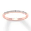 Diamond Wedding Band 1/15 Ct Tw Round-cut 10K Rose Gold