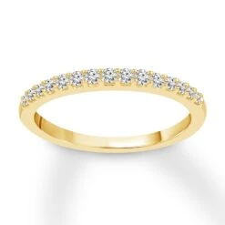 Diamond Wedding Band 1/5 Ct Tw Round-cut 14K Yellow Gold