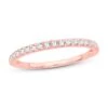 Diamond Wedding Band 1/4 Ct Tw Round-cut 14K Rose Gold