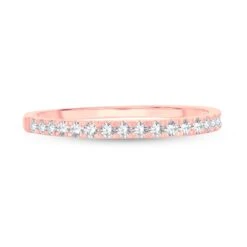 Diamond Wedding Band 1/4 Ct Tw Round-cut 14K Rose Gold 5 Diamond Wedding Band 1/4 Ct Tw Round-cut 14K Rose Gold -Vrai shop V 141733028 2 800