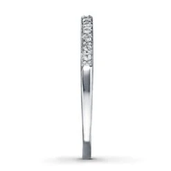 Diamond Anniversary Band 1/8 Ct Tw Round-cut 10K White Gold -Vrai shop V 531738401 2 800