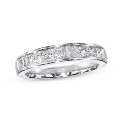 Diamond Anniversary Band 1 Ct Tw Princess-cut 14K White Gold