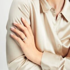 Diamond Anniversary Band 1 Ct Tw Princess-cut 14K White Gold -Vrai shop V 531829606 6 800