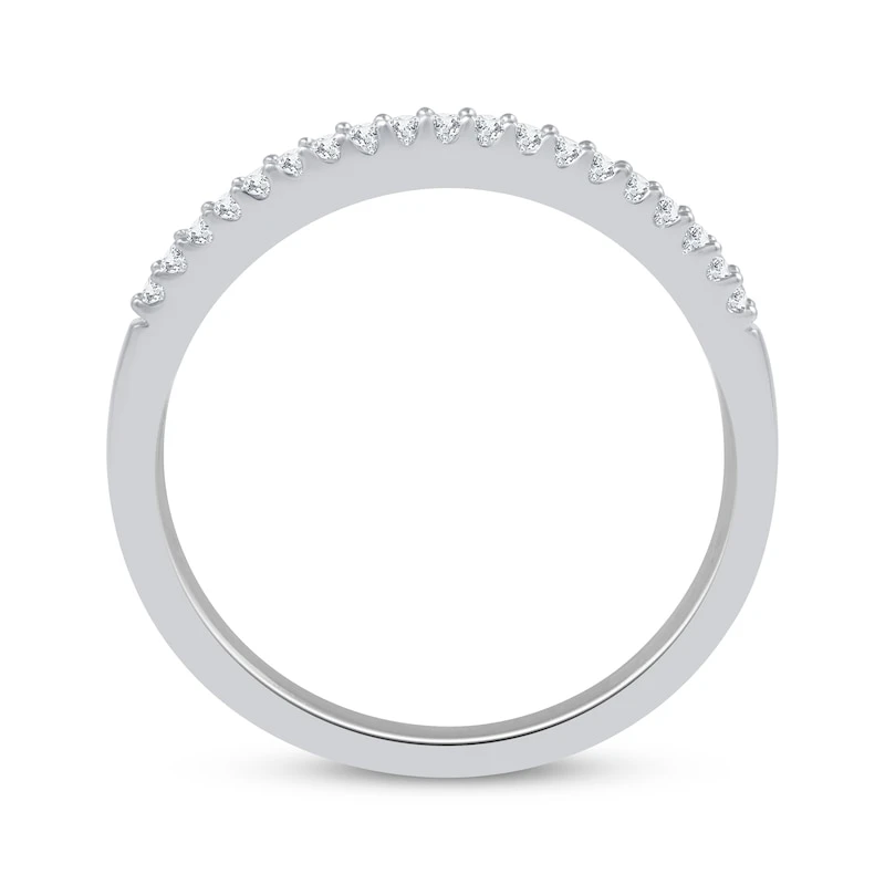 Diamond Anniversary Ring 1/10 Ct Tw Round-cut 10K White Gold 3 Diamond Anniversary Ring 1/10 Ct Tw Round-cut 10K White Gold - Image 3