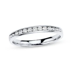 Diamond Band 1/4 Ct Tw Round-cut 10K White Gold