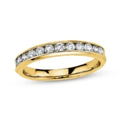 Diamond Anniversary Band 1/2 Ct Tw Round-cut 10K Yellow Gold