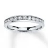 Diamond Anniversary Band 1/2 Ct Tw Round-cut 10K White Gold
