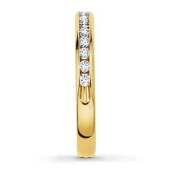 Diamond Anniversary Band 1/4 Ct Tw Round-cut 10K Yellow Gold -Vrai shop V 532246802 2 800