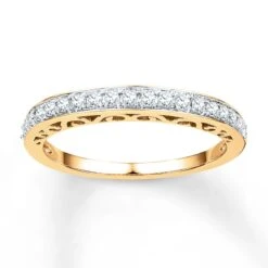 Anniversary Band 1/4 Ct Tw Diamonds 10K Yellow Gold