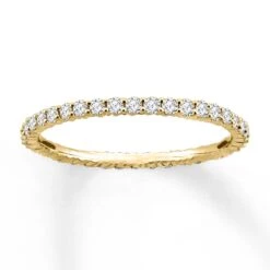 Diamond Eternity Ring 1/2 Ct Tw Round-cut 14K Yellow Gold