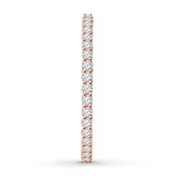 Diamond Eternity Ring 1/2 Ct Tw Round-cut 14K Rose Gold -Vrai shop V 532443001 2 800