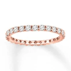 Diamond Eternity Ring 1 Ct Tw Round-cut 14K Rose Gold