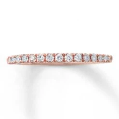 Diamond Wedding Band 1/4 Ct Tw Round-cut 10K Rose Gold