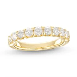 Diamond Anniversary Band 1 Ct Tw Round-cut 14K Yellow Gold