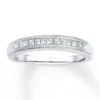 Diamond Anniversary Band 1/3 Ct Tw Princess-cut 14K White Gold