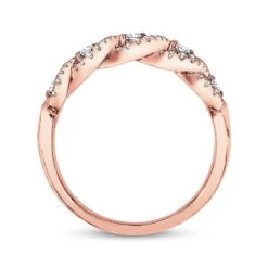 Diamond Anniversary Band 1/3 Ct Tw Round-cut 14K Rose Gold 7 Diamond Anniversary Band 1/3 Ct Tw Round-cut 14K Rose Gold -Vrai shop V 532912906 3 800