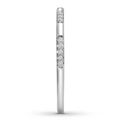 Diamond Anniversary Band 1/20 Ct Tw Round-cut 10K White Gold -Vrai shop V 532943204 2 800