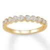 Diamond Anniversary Band 1/8 Ct Tw Round-cut 10K Yellow Gold
