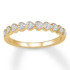 Diamond Anniversary Band 1/8 Ct Tw Round-cut 10K Yellow Gold