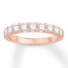 Diamond Anniversary Band 1 Ct Tw Round-cut 14K Rose Gold