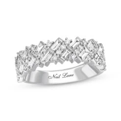 Neil Lane Bridal Diamond Anniversary Band 1 Carat Tw 14K White Gold