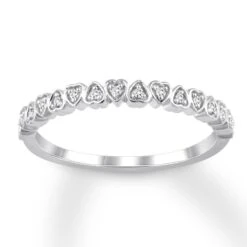 Diamond Anniversary Band 1/20 Ct Tw Round-cut 14K White Gold
