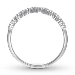 Diamond Anniversary Band 1/20 Ct Tw Round-cut 14K White Gold -Vrai shop V 533138309 2 800