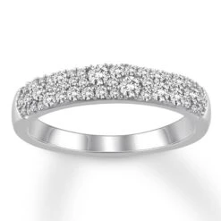 Diamond Anniversary Band 1/2 Ct Tw Round-cut 14K White Gold