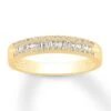 Diamond Anniversary Band 1/5 Ct Tw 10K Yellow Gold