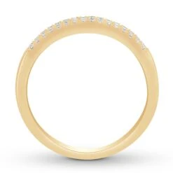 Diamond Anniversary Band 1/5 Ct Tw 10K Yellow Gold 4 Diamond Anniversary Band 1/5 Ct Tw 10K Yellow Gold -Vrai shop V 533154706 1 800