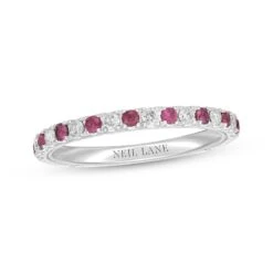 Neil Lane Ruby Anniversary Band 1/5 Ct Tw Diamonds 14K Gold