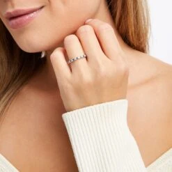 Neil Lane Sapphire Anniversary Band 1/5 Ct Tw Diamonds 14K Gold -Vrai shop V 533215202 6 800