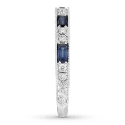 Neil Lane Sapphire Anniversary Band 1/6 Ct Tw Diamonds 14K Gold -Vrai shop V 533215404 2 800
