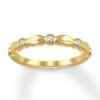Diamond Anniversary Band 1/20 Ct Tw Round/Bezel 10K Yellow Gold