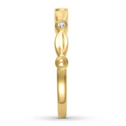 Diamond Anniversary Band 1/20 Ct Tw Round/Bezel 10K Yellow Gold -Vrai shop V 533231205 2 800