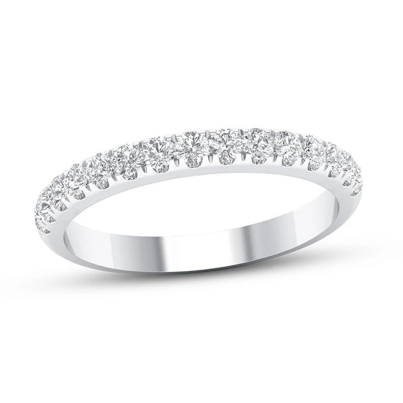 Certified Diamond Anniversary Band 1/2 Ct Tw 14K White Gold 1 Certified Diamond Anniversary Band 1/2 Ct Tw 14K White Gold