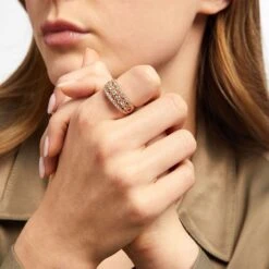 Diamond Anniversary Band 1 Ct Tw Round-cut 10K Rose Gold -Vrai shop V 533305900 6 800