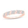 Diamond Anniversary Ring 1/3 Ct Tw 10K Rose Gold